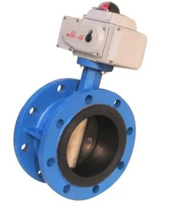 Gasmedien Schmetterlingsventile Gummisitz Doppelflanken 24V/Gleichstrom elektrischer Drehakt