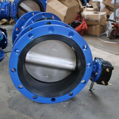 Industrie-DN600 PN10 PN25 NBR-Sitz Elektrische Schmetterlingsventil Doppelfläche Schnellöffnung