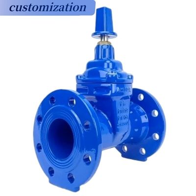 angepasste Lenkradbetrieb Flanged Casr Iron Wedge Disc Gate Valve mit elastischem EPDM Gummisitz