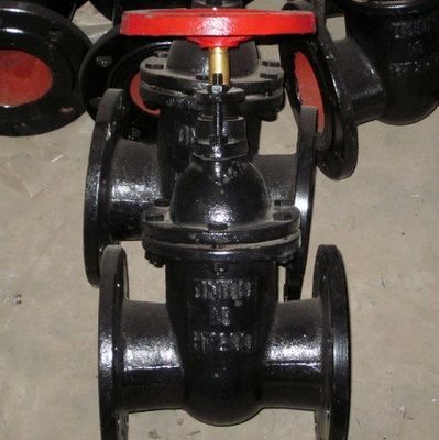 Industrie 100mm Gusseisen WCB-Gatterventil mit aufsteigendem Stamm und Kupfermetallsitz aus Messing