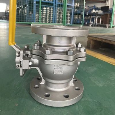 Flansche End Wurm Getriebe Industrie-Ständer-Kugelventil Edelstahl/WCB Bau