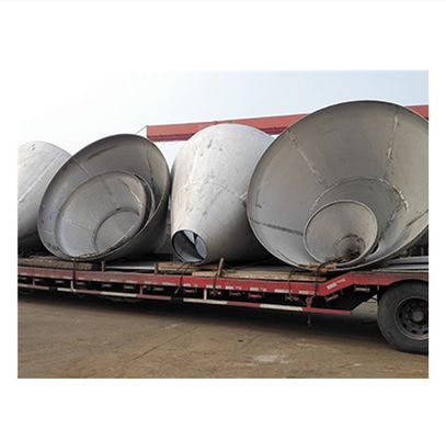 Maßgeschneiderte Kohlenstoffstahl Edelstahl Flachkegel Boden Tank Kegelköpfe für Design