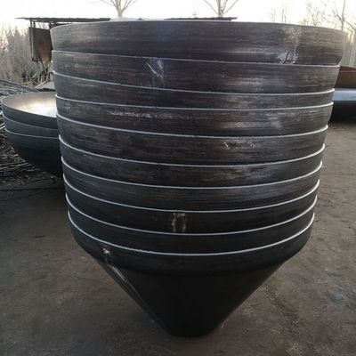 Maßgeschneiderte Kohlenstoffstahl Edelstahl Flachkegel Boden Tank Kegelköpfe für Design
