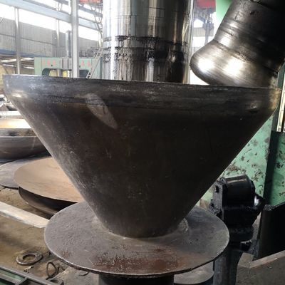 Maßgeschneiderte Kohlenstoffstahl Edelstahl Flachkegel Boden Tank Kegelköpfe für Design