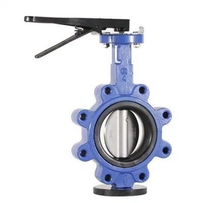 API609 EPDM ausgekleidet PTFE Gusseisen-Lug-Typ Wafer Schmetterlingsventil für individuelle Bedürfnisse