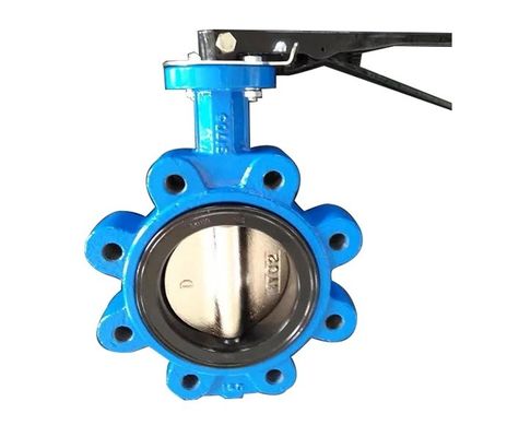 API609 EPDM ausgekleidet PTFE Gusseisen-Lug-Typ Wafer Schmetterlingsventil für individuelle Bedürfnisse