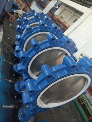 Gusseisen SS Lt Wafer Typ Schmetterlingsventil mit EPDM PTFE Versiegelungsring