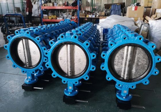 Gusseisen SS Lt Wafer Typ Schmetterlingsventil mit EPDM PTFE Versiegelungsring