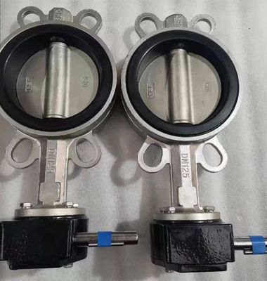 Wafer-Typ Kohlenstoffstahl Edelstahl Schmetterlingsventil mit EPDM PTFE elastischen Sitz