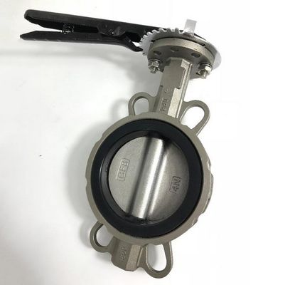 Silikon-Siegel-Ring-Sitz-Hochtemperatur-Schmetterlingsventil aus Edelstahl