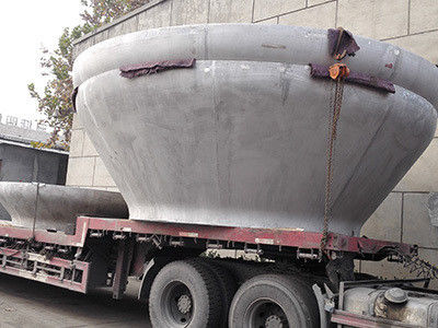 Druckbehälterköpfe Kohlenstoffstahl Kaltpressteller Konischer Tank Ende Konischer Kopf