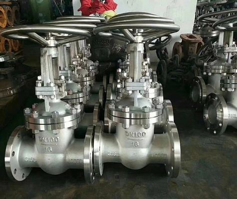 API 600 150LB CF8M Edelstahl-Flangen-Gatterventil für Wassermedien Y-Typ-Struktur