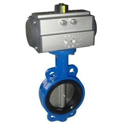 Niedertemperaturhandwerkliche PN16 PN25 DN40-DN400 300LB Metall-Harddichtung Pneumatische Wafer-Schmetterlingsventil