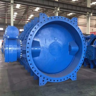 Ausgezeichnete Zähigkeit aus EPDM-Gelegtes Eisen Wras Industrial Control Doppel exzentrische Flansche Schmetterlingsventil