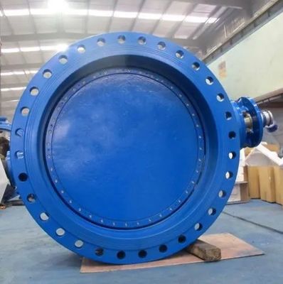 Ausgezeichnete Zähigkeit aus EPDM-Gelegtes Eisen Wras Industrial Control Doppel exzentrische Flansche Schmetterlingsventil
