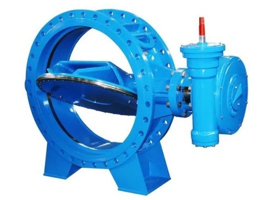 Flowseal Doppelflansche Dreifach exzentrische Schmetterlingsventilgetriebe bedient