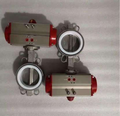 Kundenspezifischer Service-Standard Ausgezeichnetes Wassermedium Pneumatischer Aktor Schmetterlingsventil