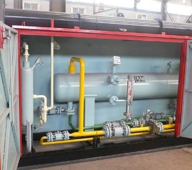 Herstellungsbetrieb LPG-Gasfüllmaschine Speicherbehälter Gleitstation mit Zylinder