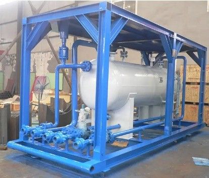 Herstellungsbetrieb LPG-Gasfüllmaschine Speicherbehälter Gleitstation mit Zylinder