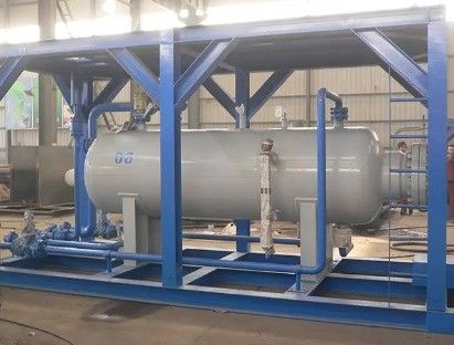Herstellungsbetrieb LPG-Gasfüllmaschine Speicherbehälter Gleitstation mit Zylinder