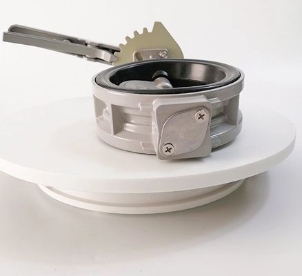 Hochtemperaturmedien Aluminiumlegierung Wafer Typ PTFE Zentrum Versiegelung Schmetterlingsventil