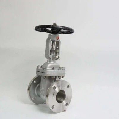 3 Zoll CF8 Edelstahl Flansch-Gatterventil mit Y-Typ-Strichter und manueller Steuerung