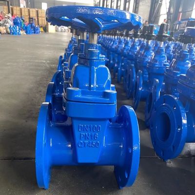 Industrie-Wasserventil Widerstandsfähige Sitze Weichflansche Wasserkontrolle Edelstahl Torventil