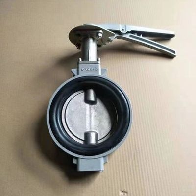 EPDM PTFE Versiegelung Aluminiumlegierung Körper Wafer Schmetterlingsventil für Korrosionsbeständigkeit