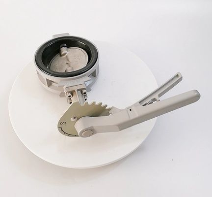 Anpassung JIS 5K 10K EPDM Gummisitz Aluminiumlegierung Griff Kitz Schmetterlingsventil