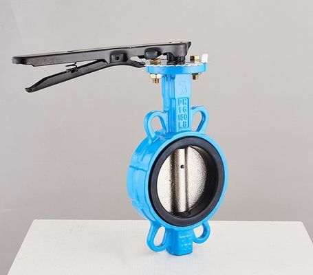 Diaphragma-Struktur 4 Zoll Wafer-Zentrum Schmetterlingsventil Handgriff für OEM-Unterstützung