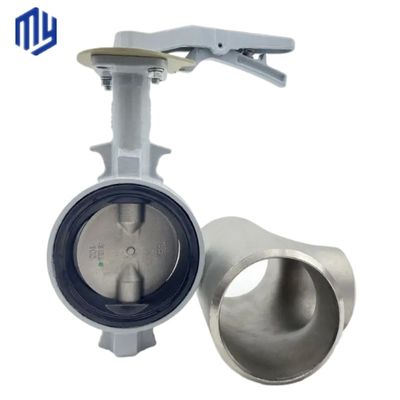 Ultraleiche Aluminiumlegierungskörper Butterfly Valve Pneumatischer Aktor zur reibungslosen Steuerung