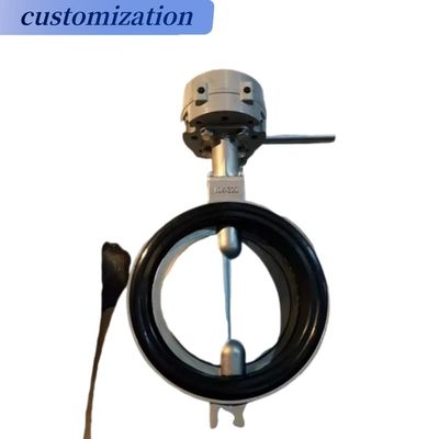Ultraleiche Aluminiumlegierungskörper Butterfly Valve Pneumatischer Aktor zur reibungslosen Steuerung