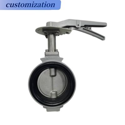 Ultraleiche Aluminiumlegierungskörper Butterfly Valve Pneumatischer Aktor zur reibungslosen Steuerung