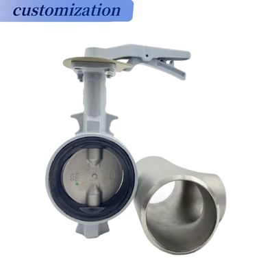 Mitteltemperatur-Aluminium-Handrad-Schmetterlingsventil mit Diaphragmenstruktur