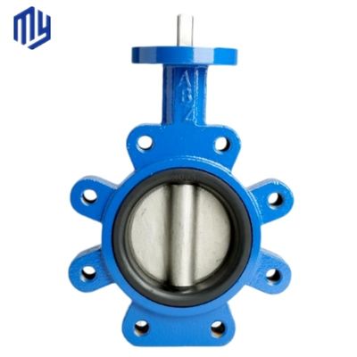 Ss304 Zentrum Line Diaphragma Schmetterlingsventil mit Handrad Edelstahl Wurm Getriebe Lug