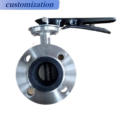 Elektrische Doppelflansche Schmetterlingsventilsitz EPDM-Material für Niedertemperaturen PN10
