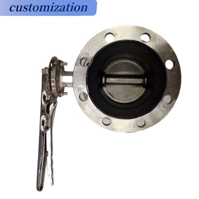 Elektrische Doppelflansche Schmetterlingsventilsitz EPDM-Material für Niedertemperaturen PN10