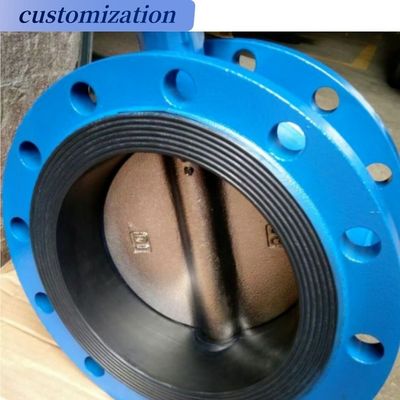 Elektrische Doppelflansche Schmetterlingsventilsitz EPDM-Material für Niedertemperaturen PN10