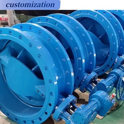 Doppel exzentrische Flansche PVC-Schmetterlingsventil und pneumatische Aktivierung für Industrie