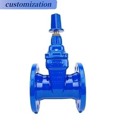 angepasste Lenkradbetrieb Flanged Casr Iron Wedge Disc Gate Valve mit elastischem EPDM Gummisitz