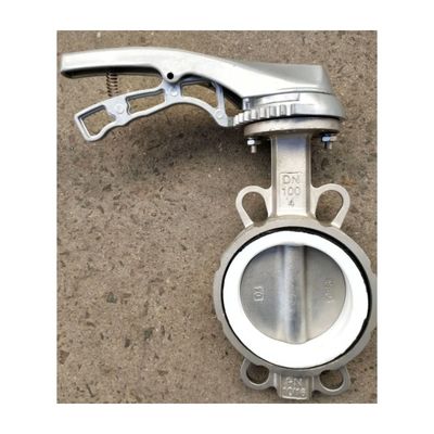Kundenspezifische Dienstleistung 3 "DN80 Guss-Legierung Körper Aluminium Wafer Schmetterlingsventil