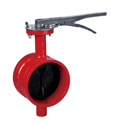 Mitteltemperatur-Groove Fire DI Wafer Schmetterlingsventil PN10 PN16 2 "-10" für Trench