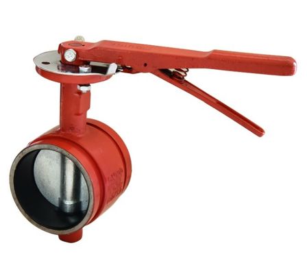 Struktur und Schleusenmaß PN16 PN20 Fettleibiges Eisen-Grooved Butterfly Valve mit OEM