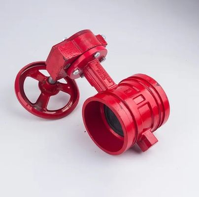 Struktur und Schleusenmaß PN16 PN20 Fettleibiges Eisen-Grooved Butterfly Valve mit OEM