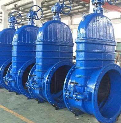 Großflächige flächenförmige Edelstahlschleusen-Gatterventil für Wasser