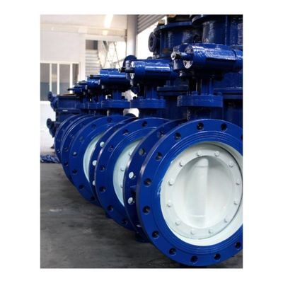 DN1000 Pn16 Mitteltemperatur doppelte exzentrische Flansche Schmetterlingsventil für Industrie