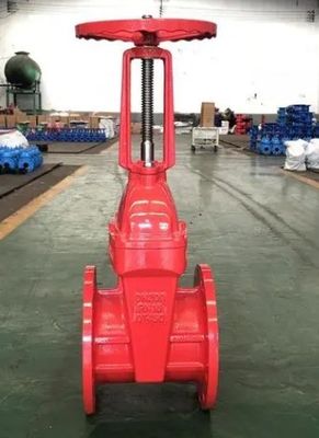 Niedertemperaturmedien DN200 Manuelle Steigende Stammflansche Feuerwehrventil PN16