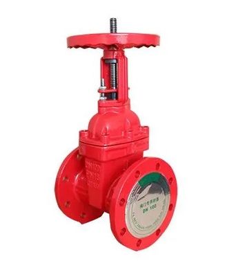 DN150 Manuelles Baumwinkel-Eisen-Flangen-Feuerlöschklappe zur Wasserflussregelung