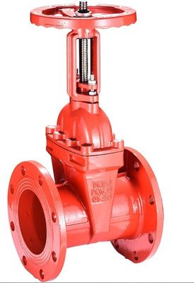 DN150 Manuelles Baumwinkel-Eisen-Flangen-Feuerlöschklappe zur Wasserflussregelung