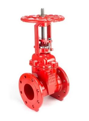 DN150 Manuelles Baumwinkel-Eisen-Flangen-Feuerlöschklappe zur Wasserflussregelung